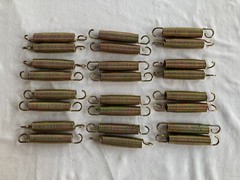 Trampoline Replacement Heavy Duty Springs 5.5” Zinc Gold, 24 Pieces