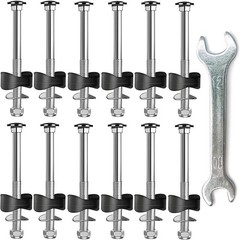 12 PCS Trampoline Screws, Long Screw Trampoline Replacement Parts, Anti-Loose…
