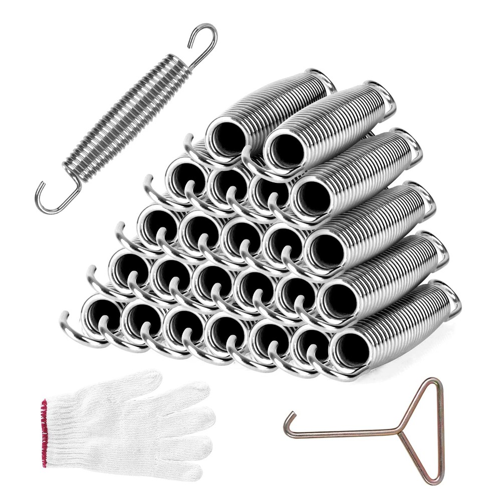 24pcs Trampoline Springs 5.5 inch, Heavy Duty Stainless Steel Springs Include…