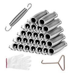 24pcs Trampoline Springs 5.5 inch, Heavy Duty Stainless Steel Springs Include…