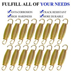 3.7 Inch Trampoline Springs,16pcs Heavy Duty Stainless Steel Trampoline Sprin…