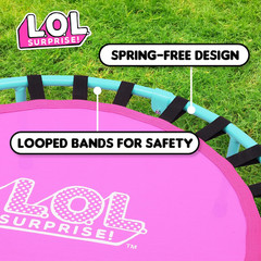 LOL Surprise! OMG Dolls Indoor Mini Trampoline with Handle for Toddlers, Feature