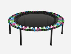 NEW BELLICON 44″ BLUE GREEN PINK ASSEMBLED TRAMPOLINE REBOUNDER STRONG