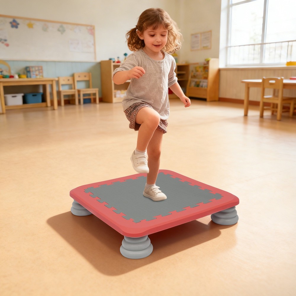 Kids’ Trampoline Kids’ Bouncing Board Balance and Bounce Kids’ Toy for Indoor