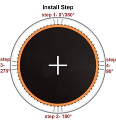 JumpTastic Trampoline Mat Replacement, Fits 12 ft. with 72 Rings Mat -No Springs