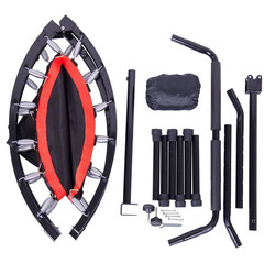 40 In. Mini Exercise Trampoline with Safety Pad Max. Load 300 Lbs. Black