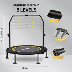 40In Folding Trampoline Trampoline Rebounder Trampoline Fitness Trampoline with