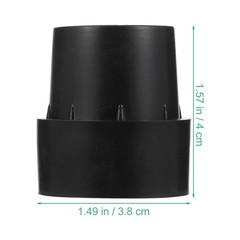 10Pcs Black Trampoline Pole Covers Latex Durable Non Slip Feet Pads