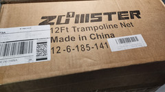 Zoomster Trampoline Replacement Safety Enclosure Net for 12 FT 6 Straight Poles
