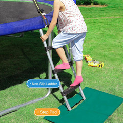 Zupapa 1800LBS Trampoline with Safety Net and Ladder – 10-Year Warranty