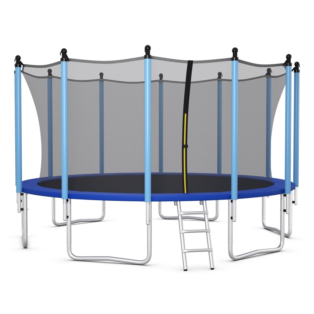 8/10/12/14/15/16′ Jumping Exercise Recreational Bounce Trampoline W/Safety Net