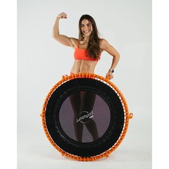JumpSport 350 PRO Fitness Trampoline, Cardio Workout Equipment, 39 Inch, Orange