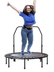 turbo Portable Foldable Trampoline 40 inch Mini Rebounder with removable handle