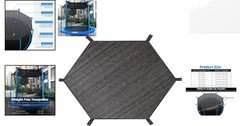 Trampoline Shade Cover for 14FT Round Trampolines – UV & Water Resistant