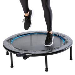 Circuit Trainer Trampoline with Steel Frame, Monitor and Adjustable Incline