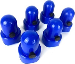 Large Trampoline Enclosure Pole Caps with Screw-In Bolts, Only Fit for Pole 1.5