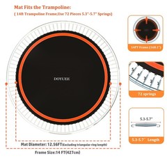 Trampoline Mat Replacement，Fits 14ft Trampline Frame，Jumping Mat w