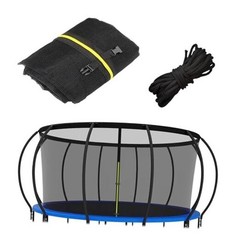 Trampoline Net Replacement Safety Enclosure Net with Zippers 10 FT / 6 poles