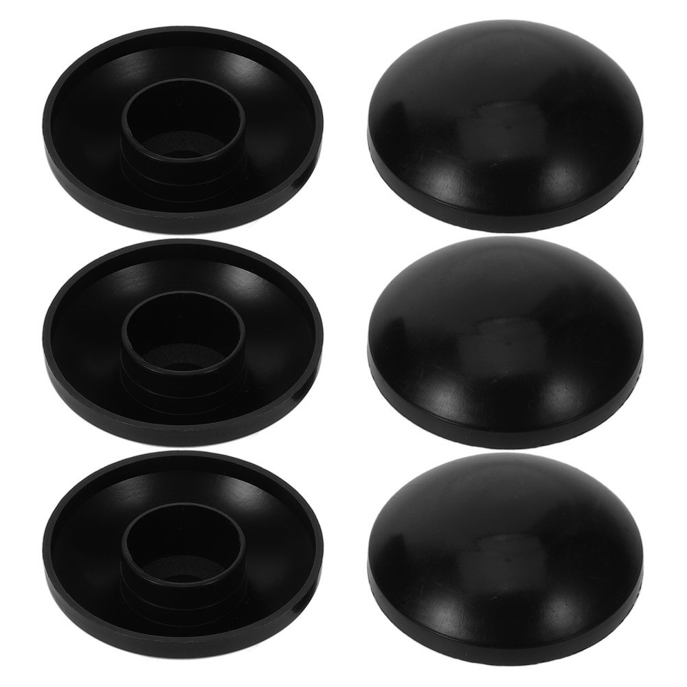 6Pcs Reusable Rubber Trampoline Rod Caps Protective Covers for Pole Ends