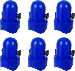 Durable Trampoline Pole Caps with Screw-in Bolts – Set of 6 for 1.5″ Poles