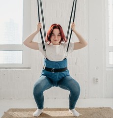 Jumper for adults. Inclusive Movement jumper straps for kids and adults with CP