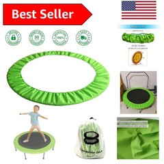 36-Inch Mini Trampoline Spring Cover – Tear-Resistant Safety Pad in Green