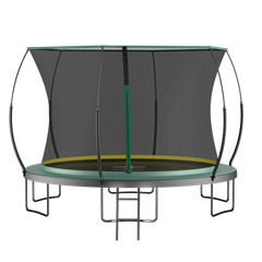 Green 14FT Springfree Trampoline w/ No Gap Bounce Net for Kids, Safe Play