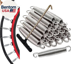 USA 20-Pack Trampoline Springs, Premium Galvanized Stainless Steel Replacement S