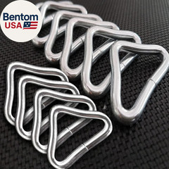 Trampoline Triangle Buckle, 10Pcs Triangle Rings, High Strength Metal for Replac
