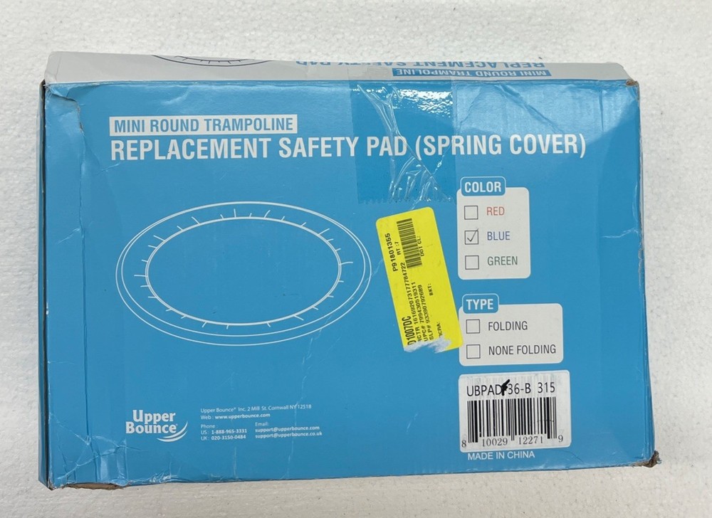 Replacement Mini Fitness Round Trampoline Safety Pad Spring Cover UBPADF-36-B