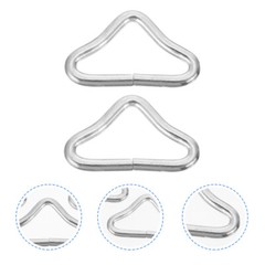 40 PCS Buckle Metal Triangle Rings Replacement Trampoline Clips