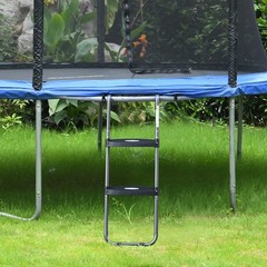 Trampoline Ladder with Wide Steps Universal Hook 220 lbs Capacity