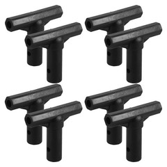 8Pcs Reusable Trampoline Pole Caps T Shaped Connectors Black PP Durable