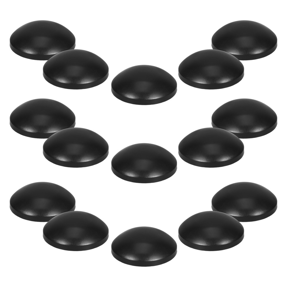 15Pcs Reusable Trampoline Enclosure Pole Caps Black Plastic Safety Covers