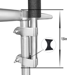 Universal Trampoline Enclosure Pole Set 6 Pack Replacement Poles w/ Hardware