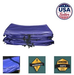 Trampoline Spring Pad 15 Ft Round Blue PVC Foam Replacement Safety Cover
