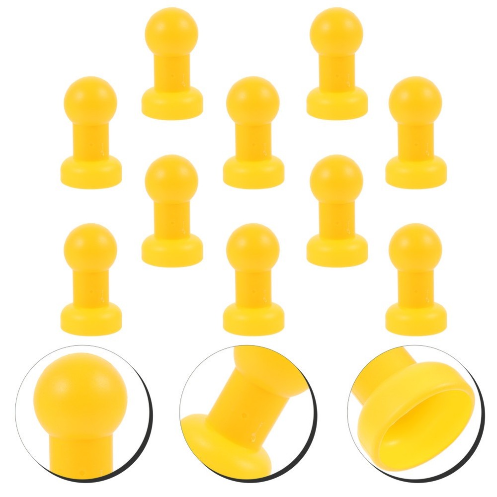 10 Pcs Replaceable Caps for Trampoline Replacement Pole Parts Yellow