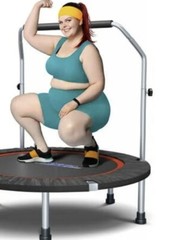 turbo Portable Foldable Trampoline 40 inch Mini Rebounder with removable handle