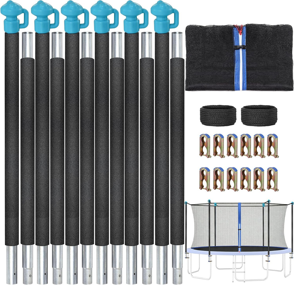 Trampoline Poles Replacement for Trampoline Legs up to 1.5″, Universal Trampolin