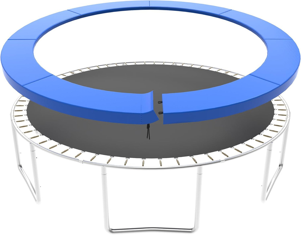 Trampoline Pad Replacement, 10/12/14/15/16FT Trampoline Spring Cover, No-Hole fo