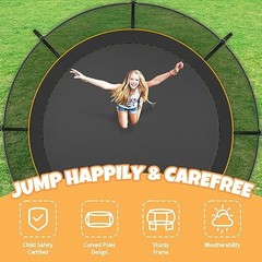 Trampoline 10FT 12FT 14FT 16 FT, Outdoor Trampolines for Kids and Adults,