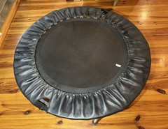 Cellerciser® Tri-fold Rebounder David Hall W/Rolling Case Portable Trampoline