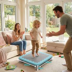 Mini Trampoline for Kids, 25 Inch Sensory Bounce Board for Balance & Coordinatio