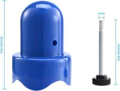 1.5″ Diameter Trampoline Enclosure Pole Caps with Screw Thumb, Blue, Only Fit in