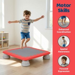 Kids Toddler Mini Trampoline with Non-slip Base for 3-12 Boys & Girls