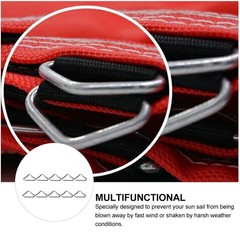 30 Pcs Silvery Triangle Rings Buckle V-rings for Trampoline Replacement Parts
