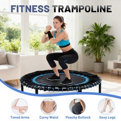 40″ Mini Fitness Exercise Rebounder Trampoline for Adult Indoor/Garden Workout