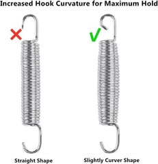 Heavy Duty Stainless Steel Trampoline Springs 5.5-7 Inch – Set of 16