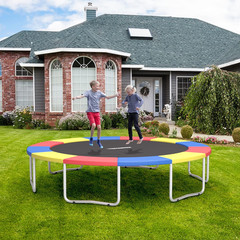 8Ft 10Ft 12Ft 14Ft 15Ft 16Ft Trampoline Pad, Tear-Resistant Edge Cover Springs P