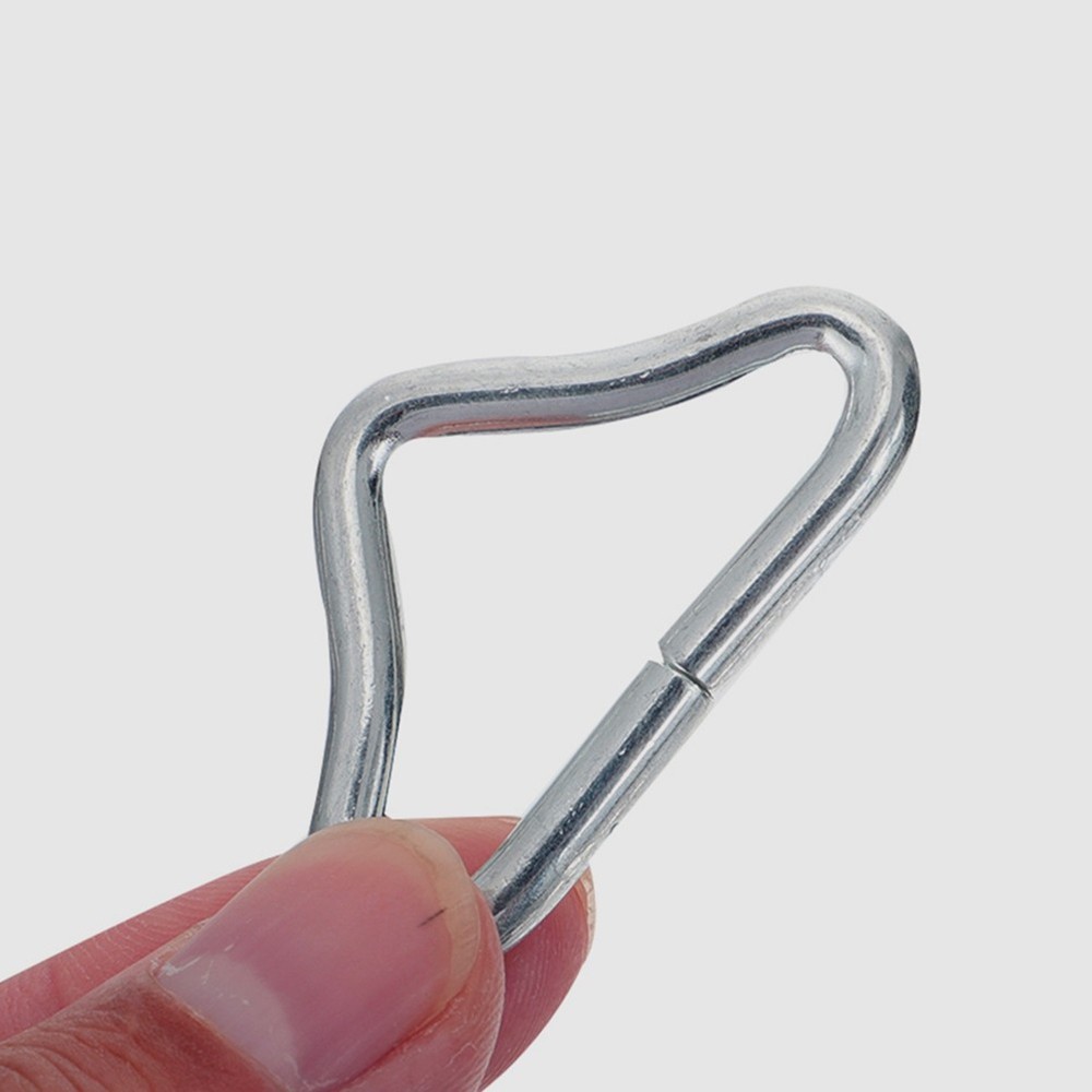 50 Pcs Stainless Steel Buckle Triangle Trampoline Replacement Parts